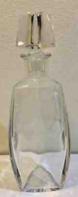 Baccarat Crystal Vosges Triangular Triangle Spirit Decanter France Near Mint