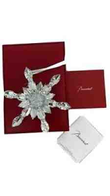 Baccarat Crystal Ornament Snowflake 2018, Silver