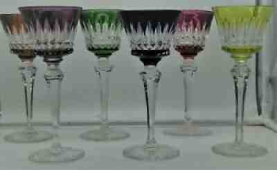 Baccarat crystal piccadilly buckingham - 6 color large glasses roemers