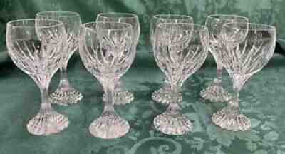 8 Baccarat Massena Bordeaux Wine Glasses 6 3/8"