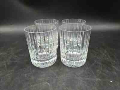 Set of 4 MINT Baccarat Harmonie 4" tumblers Rocks glasses Crystal