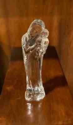 Baccarat Crystal Nativity Mother Mary and Child