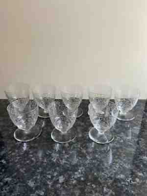 8 glasses crystal baccarat modele lulli