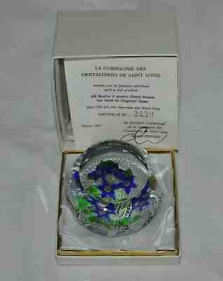 Clipboard sulfide in crystal baccarat in Box + Certificate ed.1977