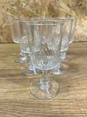 Series of 6 glasses, cristal baccarat richelieu Champigny, perfect condition