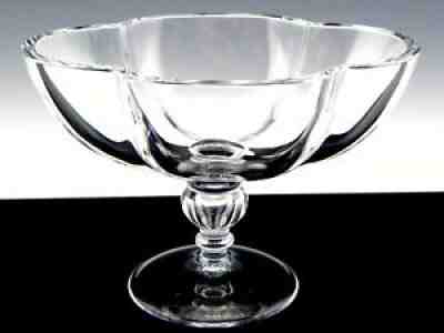 Baccarat France Crystal FOOTED COMPOTE CANDY NUT DISH BOWL Unused Rare!
