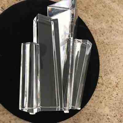 BACCARAT CRYSTAL RARE Emile Gilioli ART DECO â?? SKYLINE â?? SCULPTURE FLAWLESS