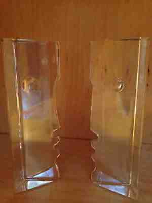 Baccarat France Crystal Sculpture "Encounter, Man and Woman" R. Rigot Fabulous