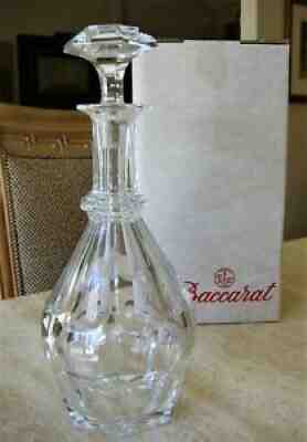 Baccarat Harcourt 1841 Large Crystal Decanter w/Orig. Box EUC 12" high
