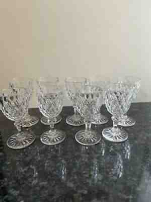 Lot 9 glasses crystal baccarat model juvisy