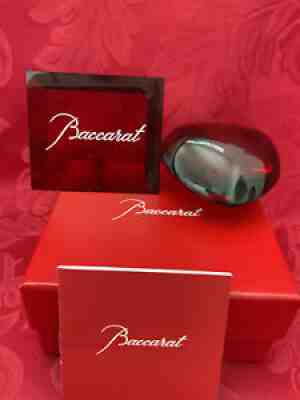 MIB FLAWLESS Exquisite BACCARAT France Glass Red Crystal PUFFED HEART Figurine
