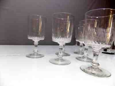 Baccarat - 6 glasses water cylinder service size 5777 richelieu Champigny lot7