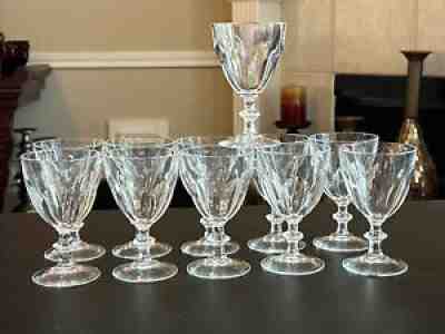 HARCOURT by Baccarat Crystal Sherry 4.75â?tall Made in France. Set Of Eleven!