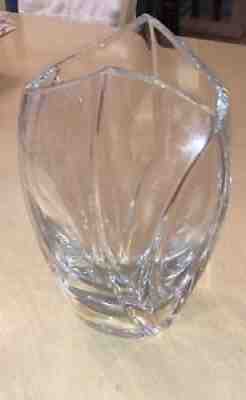 BACCARAT Large Crystal GIVERNY Vase by Robert Rigot 10 3/4â? Tall â?? Great Cond.