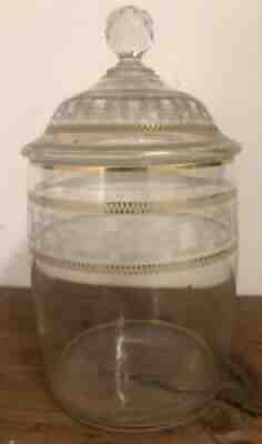 Crystal covered pot carved saint louis baccarat one former
