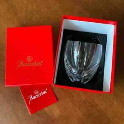 Baccarat NEPTUNE Rock Glass Tumbler in Box 1987 Japan Exclusive Mint Condition