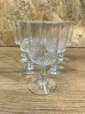 Serie 6 old glasses, crystal baccarat richelieu Champigny, perfect condition