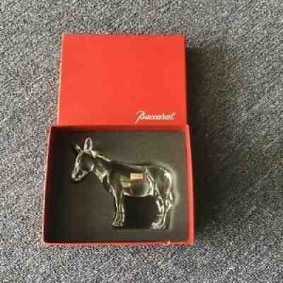 FLAWLESS BACCARAT Crystal NATIVITY DONKEY BURRO MULE Figure
