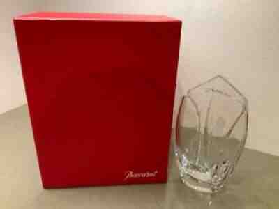 BACCARAT Crystal GIVERNY Vase, Robert Rigot 8 7/8â? Tall, in Original Box