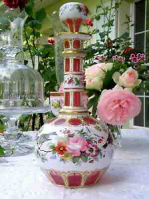 Baccarat Overlay Splendid Large Decanter Fabulous Decor Napoleon 3 19 ct