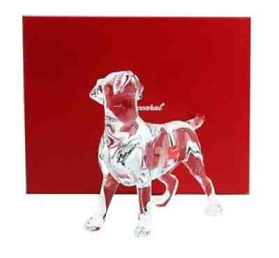 BACCARAT CHIEN LABRADOR DOG CLEAR CRYSTAL FIGURINE 5,5" TALL NEW MADE IN FRANCE