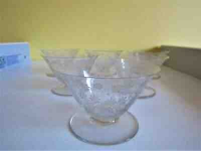 6 cups champagne in crystal Baccarat elisabeth millefiori signed model