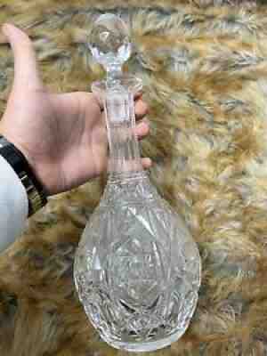 BACCARAT VTG 1 Litter Cut Crystal COLBERT Pattern Wine Decanter 1916 Catalog