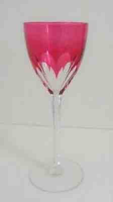 GENOVA by Baccarat Crystal Rose Pink Blush Rhine Wine Glass