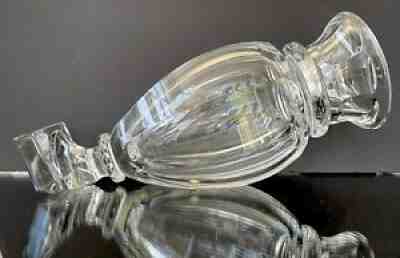 LARGE AND VERY HEAVY HARCOURT AMPHORA CRYSTAL BACCARAT VASE, BOXED.