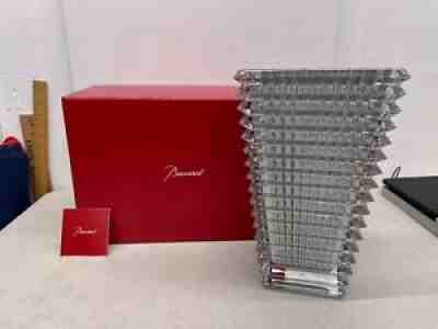 Baccarat Eye Vase Rectangular L - Silver