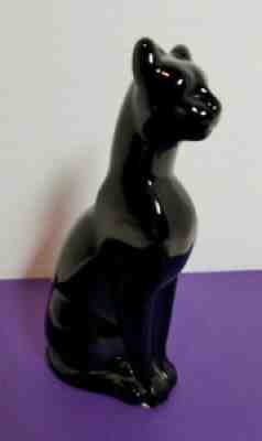 Baccarat Crystal Egyptian Black Cat Figurine FRANCE Mint