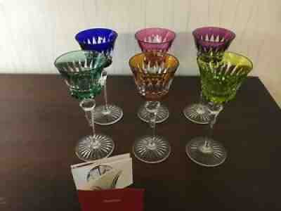 6 wine glasses by rohmer buckingham crystal baccarat (price for the lot)