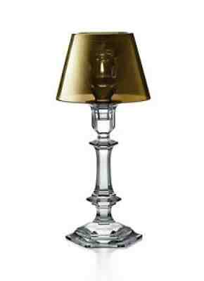 BACCARAT OUR FIRE HARCOURT SINGLE CANDLESTICK GOLD SHADE 2605622 NEW FRANCE