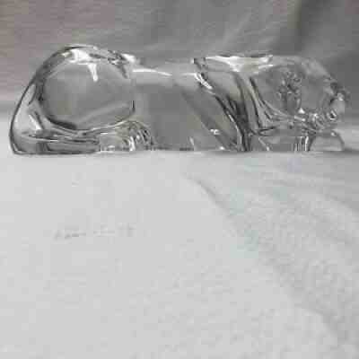 BACCARAT CRYSTAL CROUCHING TIGER LIMITED EDITION ~ SIGNED ~