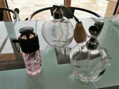 Lot of 3 vaporizers perfume crystal baccarat