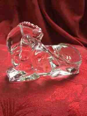 FLAWLESS Exceptional BACCARAT France Crystal LICORNE UNICORN HORSE Figurine