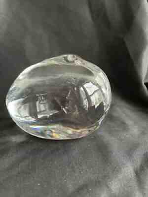 Baccarat Art Glass Swan- antique / vintage glass paperweights