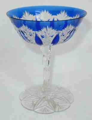 Cut glass crystal champagne has color baccarat modele conde tsar nicholas ii