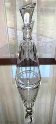 BACCARAT COTE D'AZUR Decanter and Stopper Rare Style Retired