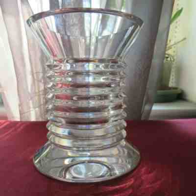 Rare pot pencil holder in Baccarat crystal lalande signed model