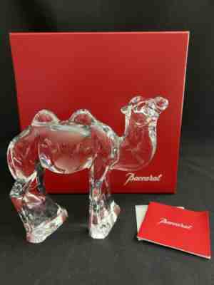 MIB BACCARAT CRYSTAL $1500 STANDING CAMEL 2 HUMP NATIVITY FIGURINE OLD VERSION