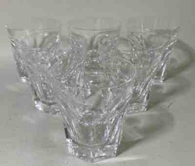 Set of 6 French Baccarat "Harcourt" Old Fashion Bourbon Rock 3.75â? Glasses