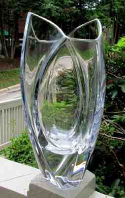 Pristine Lg Baccarat GIVERNY Vase Designed By Rigot 10 1/2"