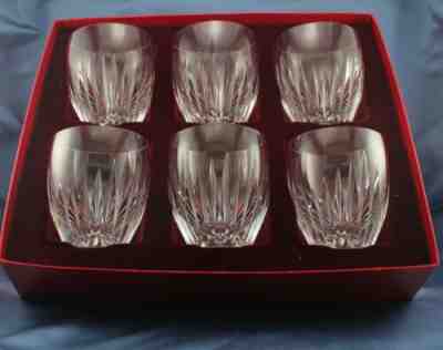 Baccarat Massena - (6) - 10 oz. Rock Glass Tumblers - Unused in original box
