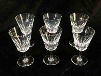 6 red wine glasses has in crystal baccarat modele cote d' azur