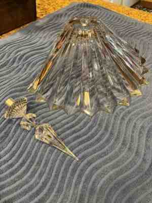 Â Baccarat: Pair of Clear Crystal Wall Lights Sconces Mille Nuits Excellent cond.
