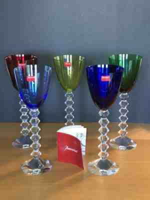 Baccarat Crystal Vega Rhine Wine glasses-set Of 5
