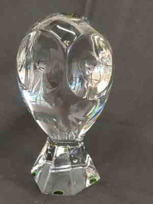 Baccarat Owl By R. Rigot 7" H.