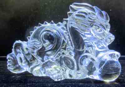 BACCARAT Crystal Las Vegas Zodiac Dragon Figurine Paperweight
