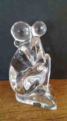 Baccarat RRigot Crystal "Tenderness" Nude Mother & Child Figurine